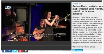 Videointervista ad Andrea Motis su Repubblica.it: la trombettista e cantante parla del nuovo album "EMOTIONAL DANCE"